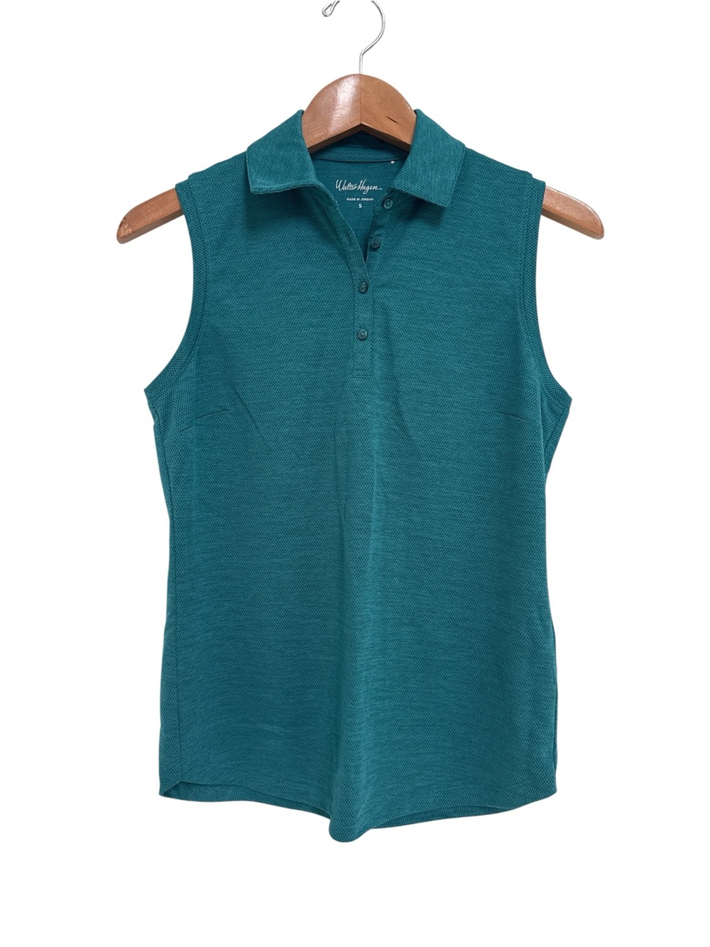 Walter Hagen Sleeveless Golf Polo Top Teal